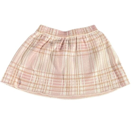 Tahari NWT Toddler Sweater Plaid Skirt Set Size 2T Cotton Blend Machine Wash - Picture 5 of 8